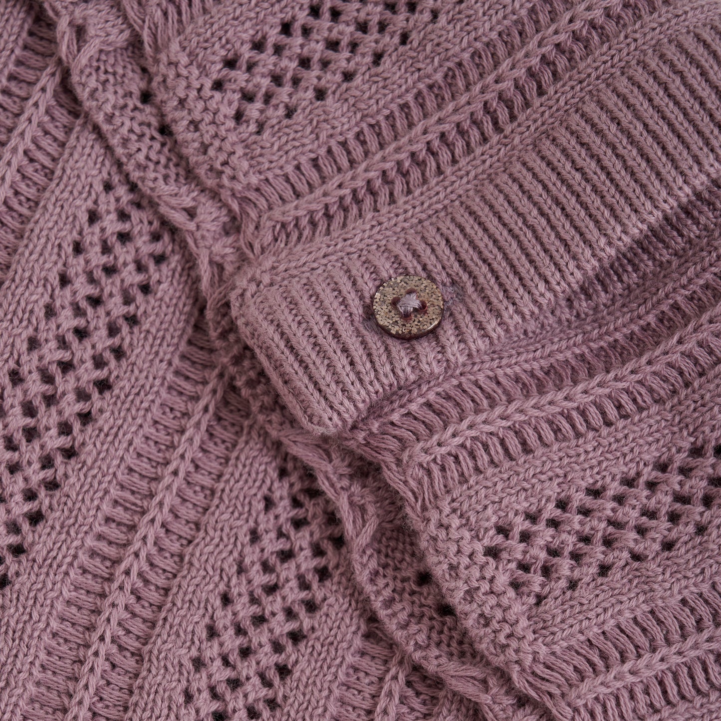 Minymo Strickcardigan LS - Elderberry