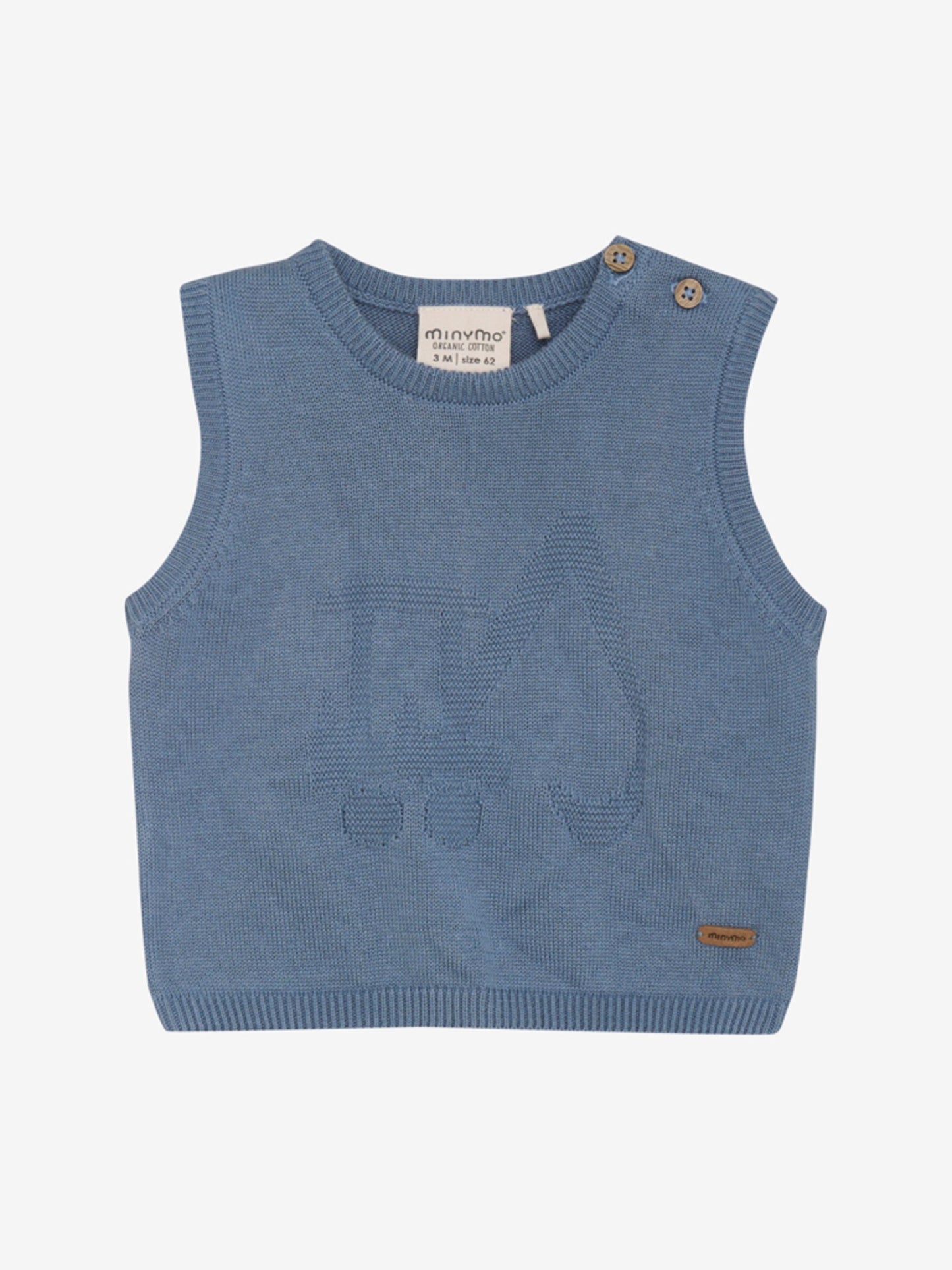 Minymo Strickweste – China Blue