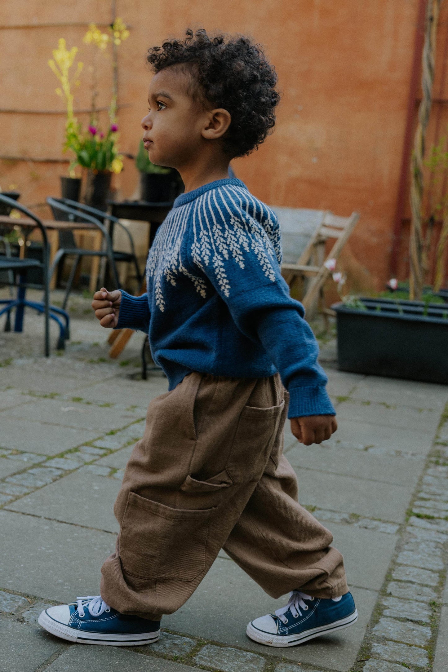 Fliink Alon Leaf Pullover - Insignia Blue