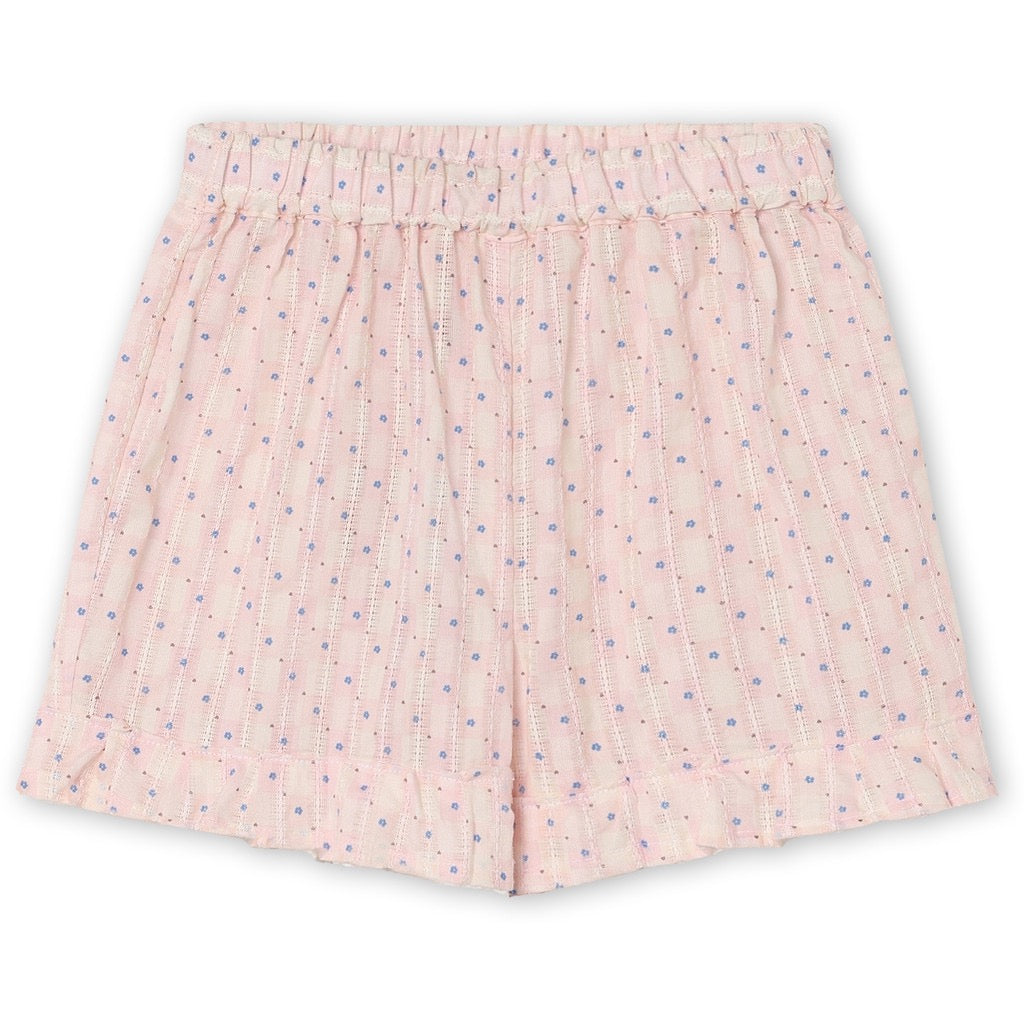 Fliink Zorro Ruffle Shorts - Icy Pink Check