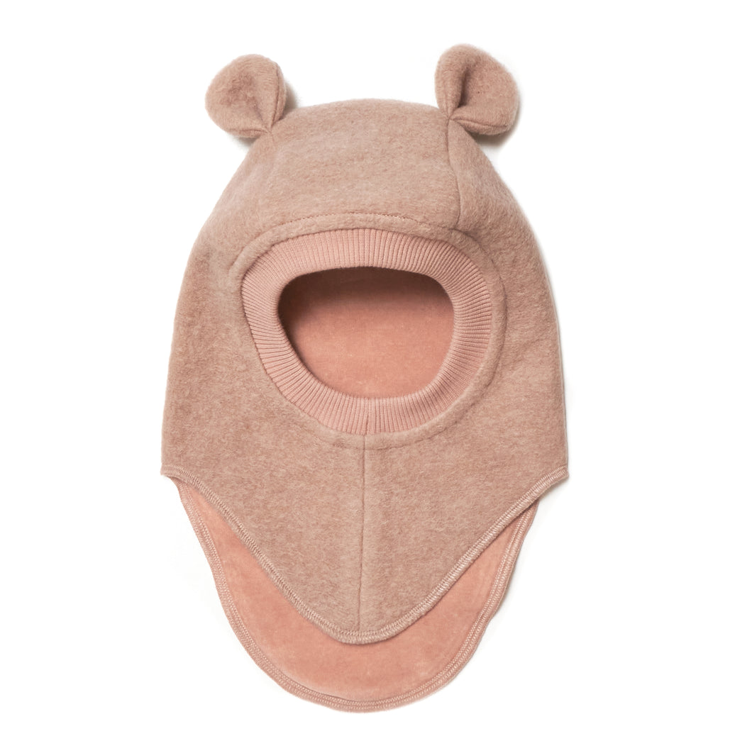 HUTTEliHUT PLYS Elefanthue m.ører Soft Wool - Rose Melange