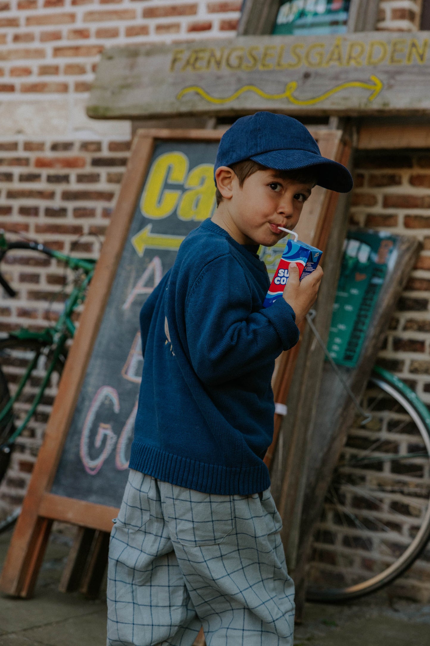 Fliink Mahdi strik Cardigan - Insignia Blue