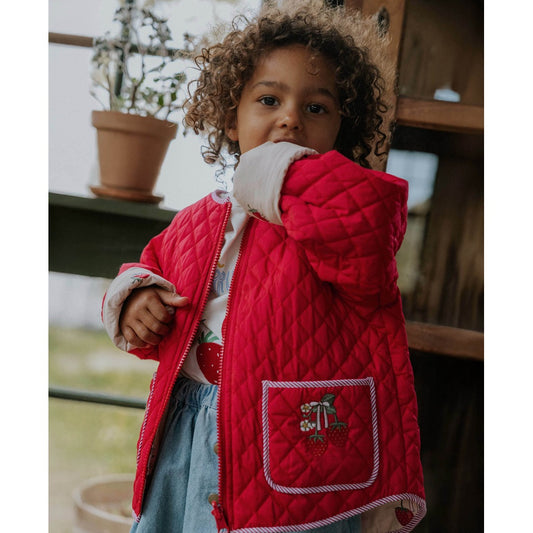 Fliink Kota Vendbar Strawberry Jakke - Sandshell