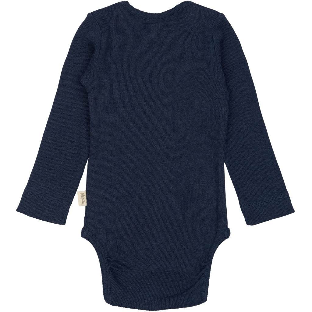 Petit Piao Body L/S Modal - Dress Blues