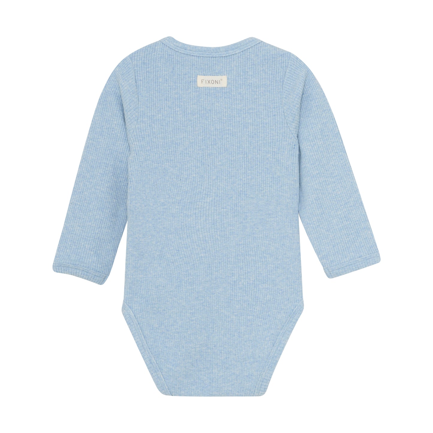 Fixoni rib body LS - Blue Fog Melange
