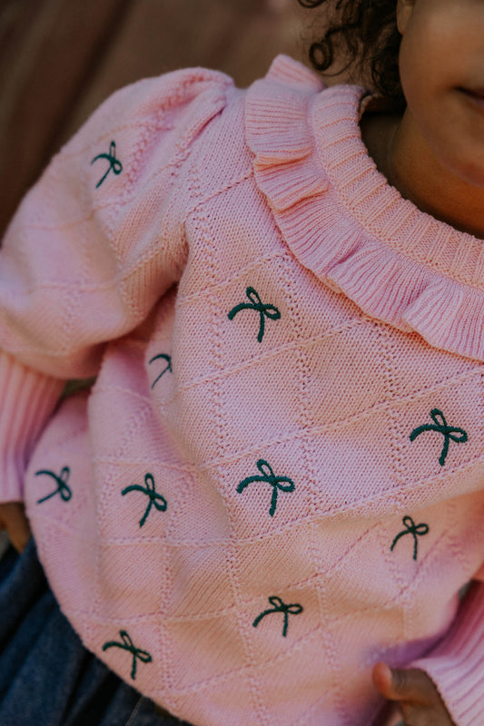 Fliink Lucie Bow strik Bluse - Candy Pink