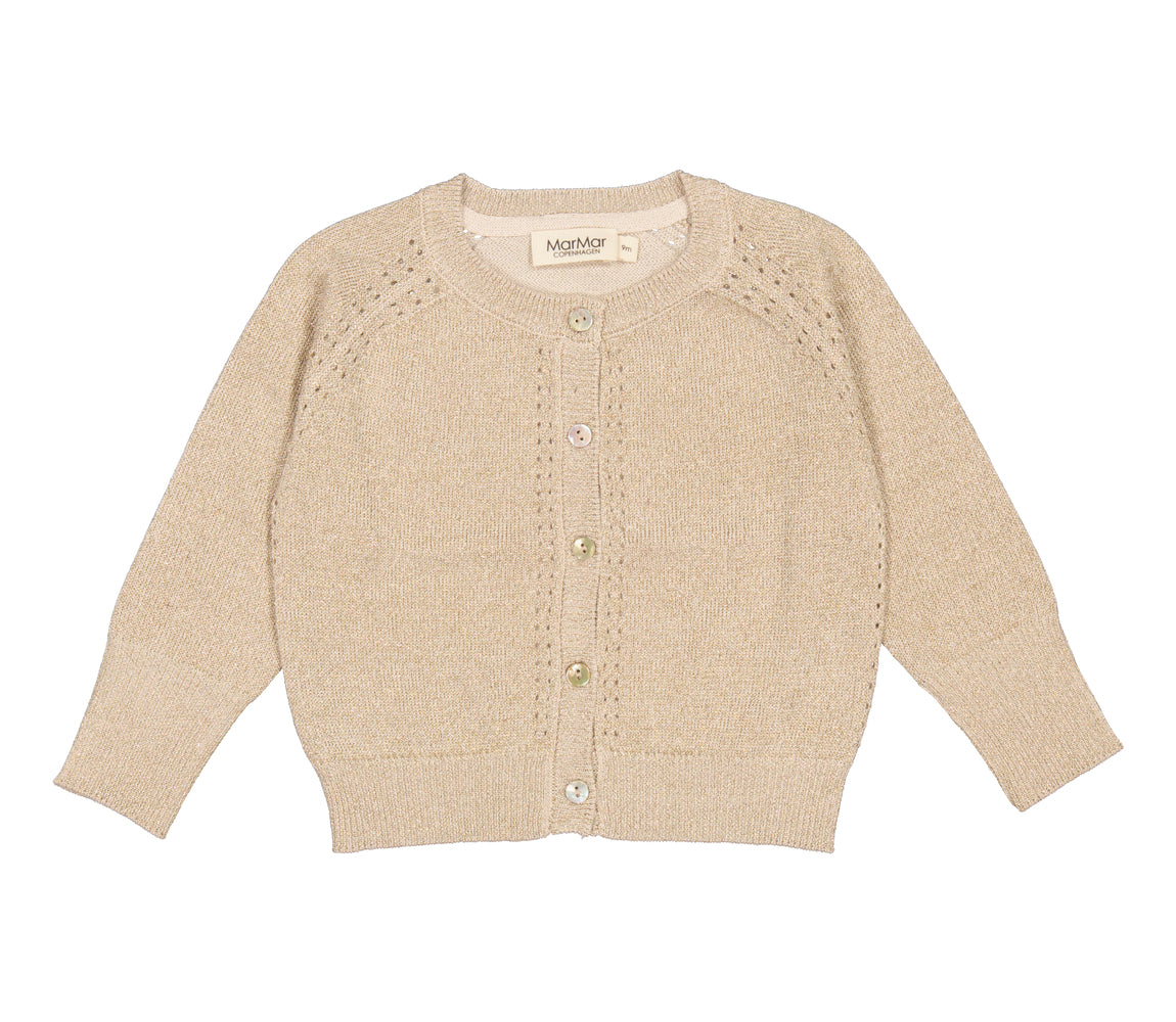 MarMar Tillie Strickjacke – Gold Glitter
