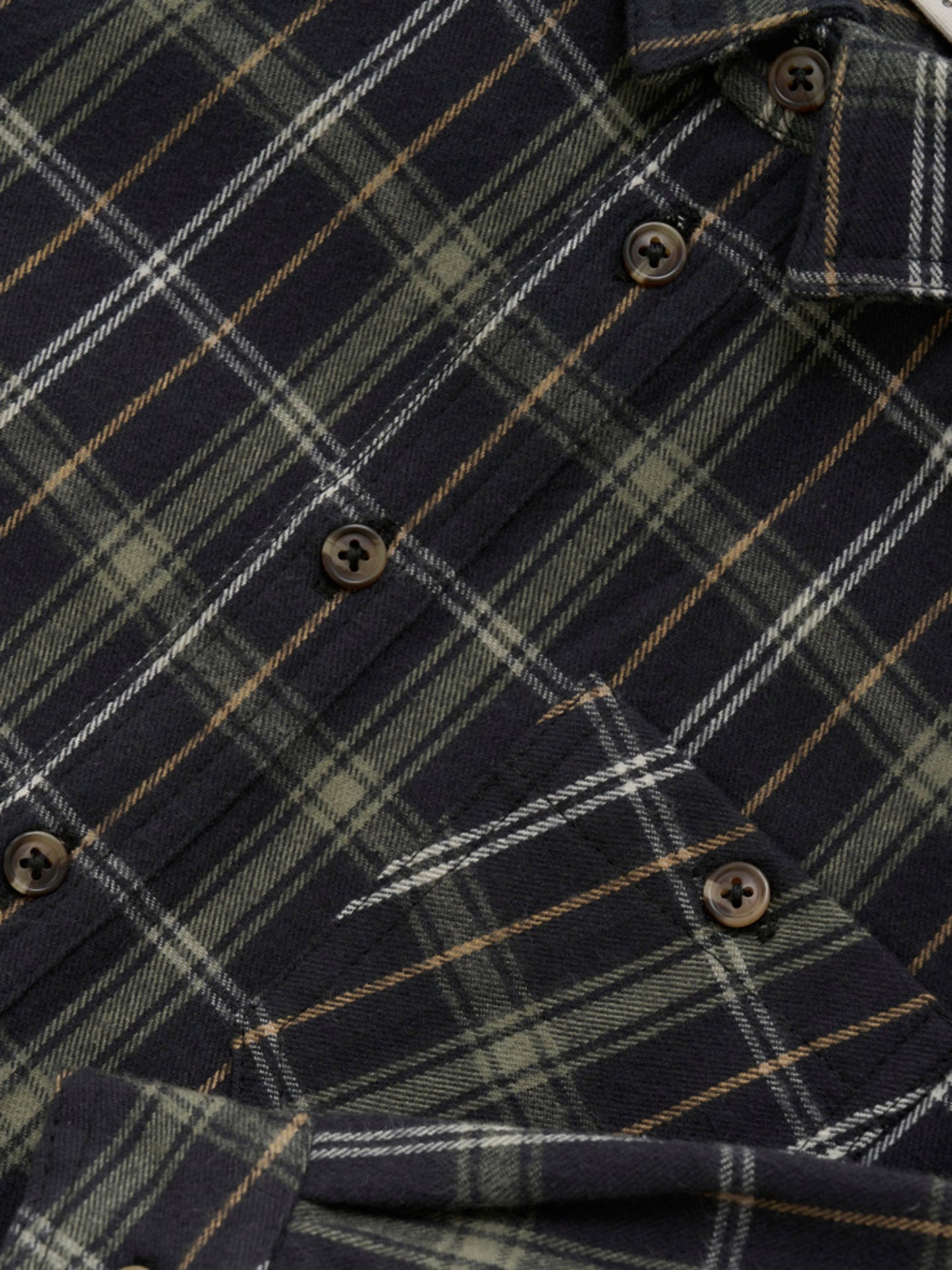 Minymo kariertes Hemd LS - Dark Navy