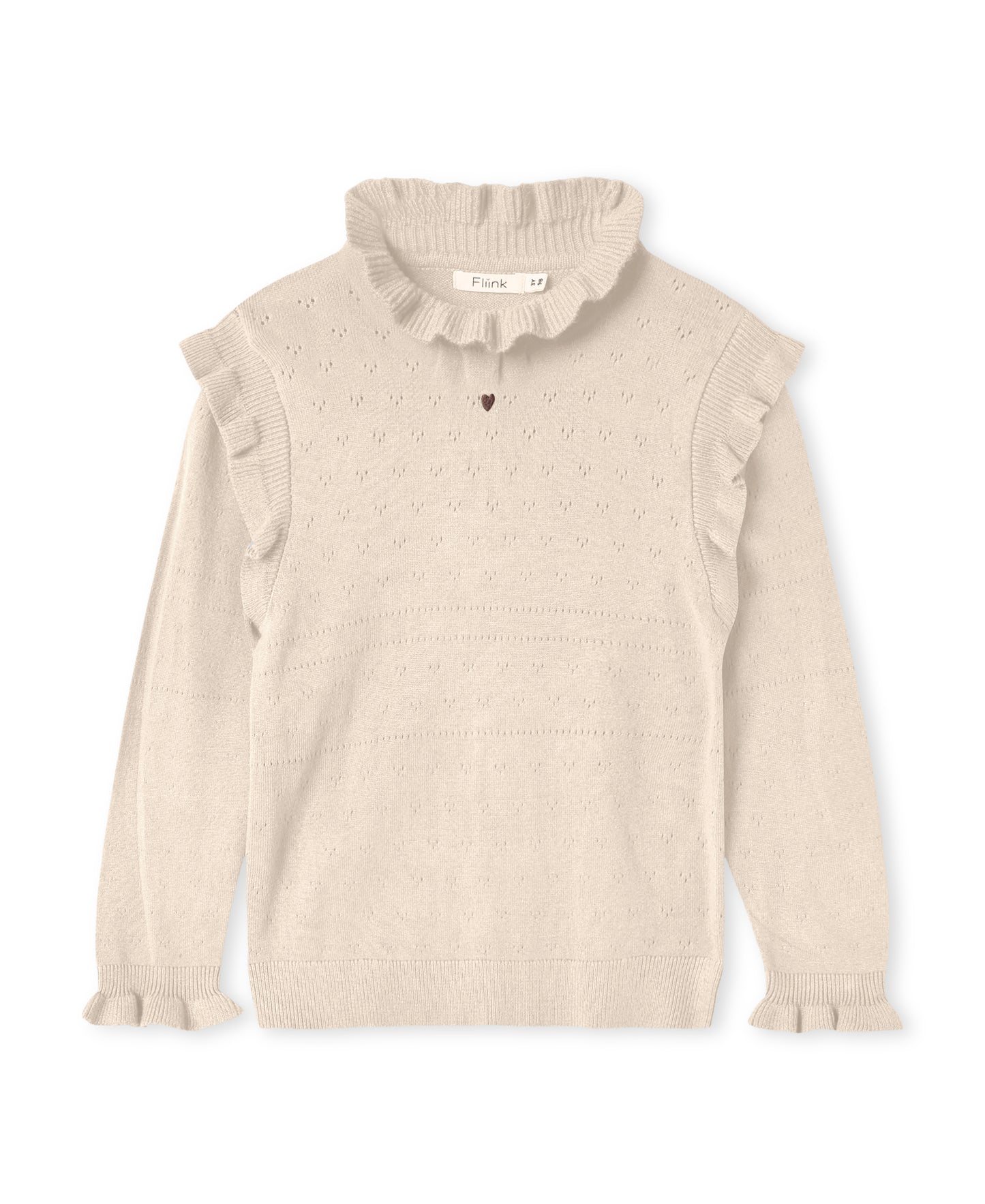 Fliink Fame strik Bluse - Sandshell
