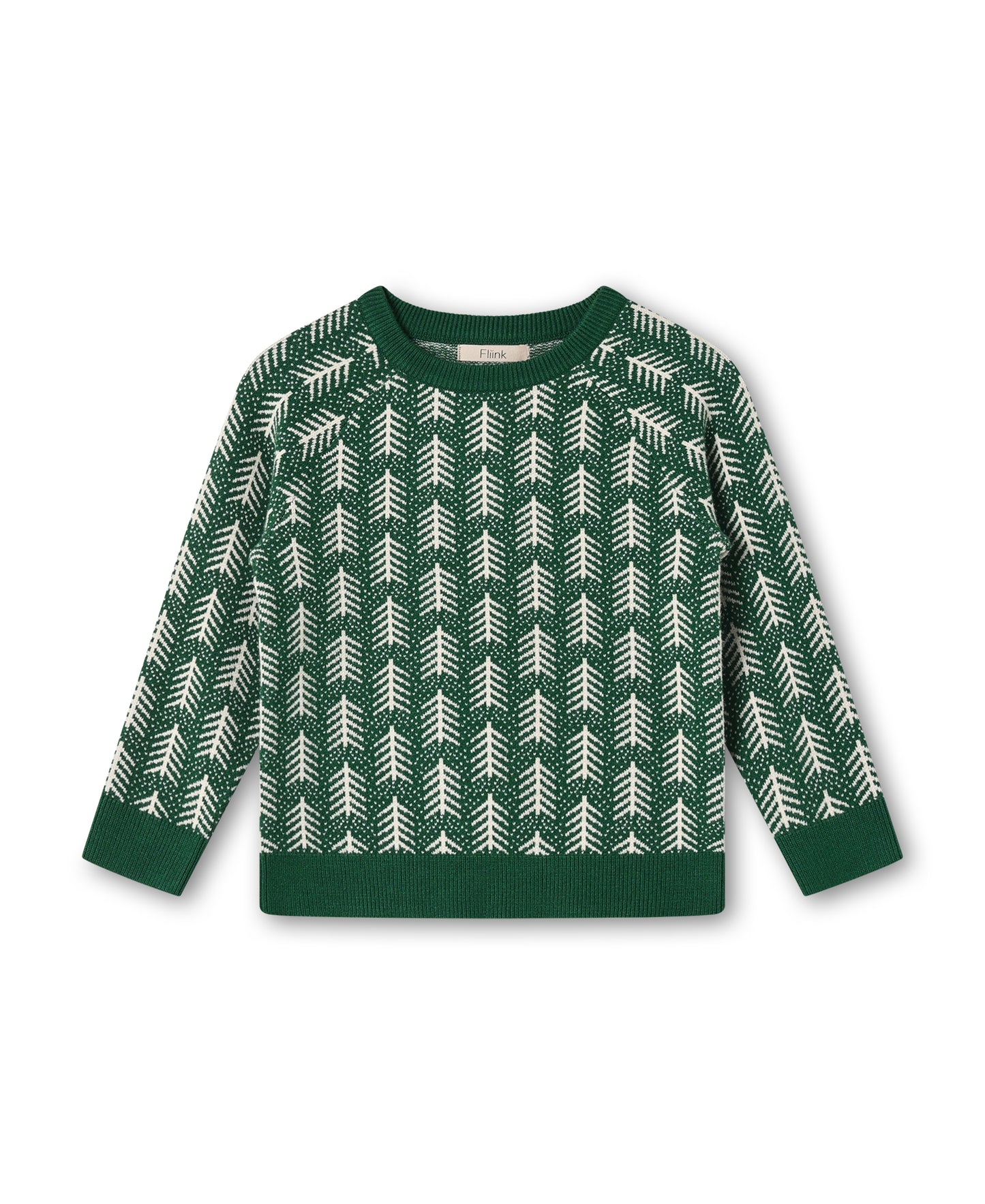 Fliink Benna tree Bluse - Hunter Green