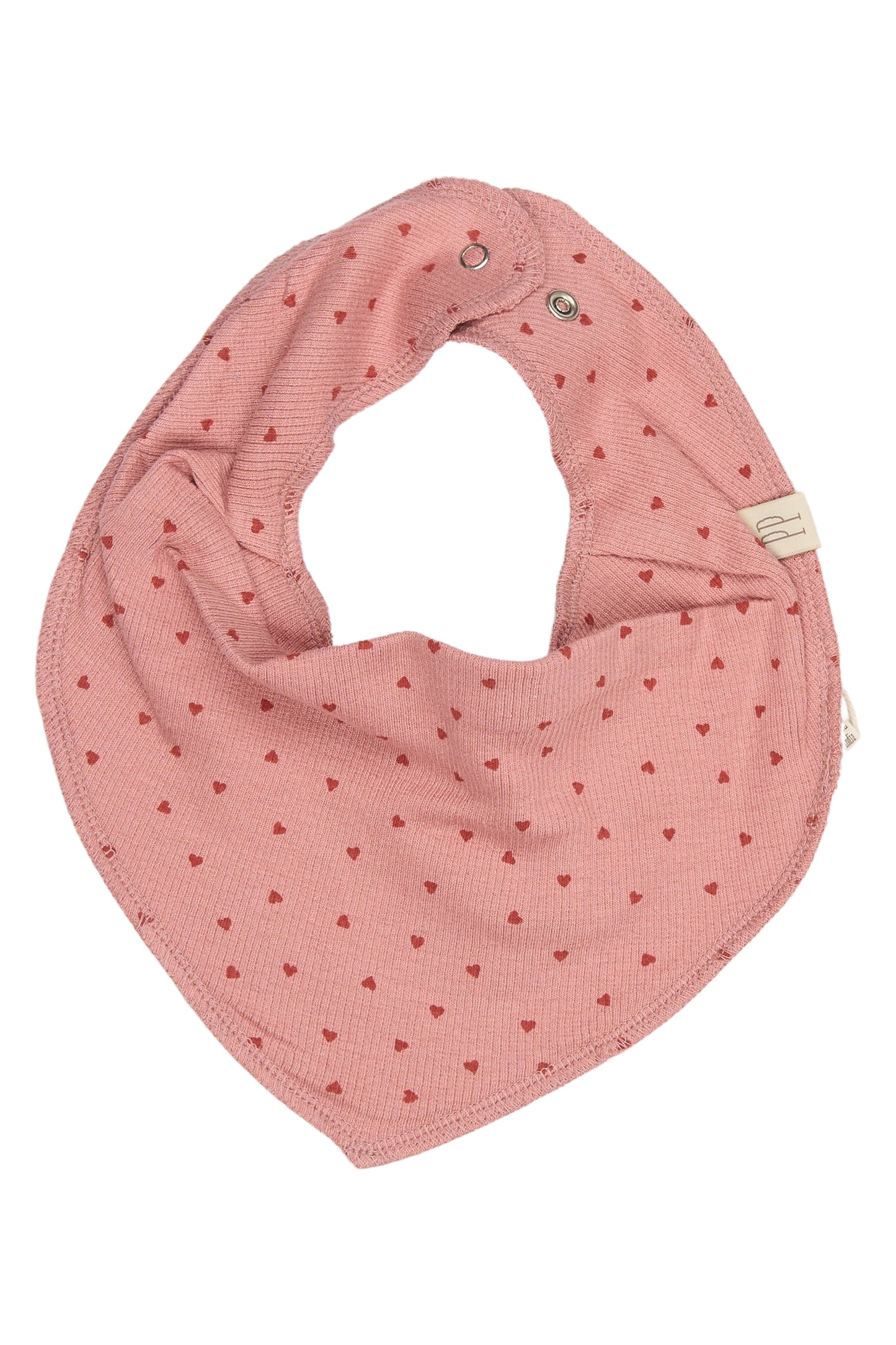 Petit Piao 3 pak Bibs - Dusty Rose Striped