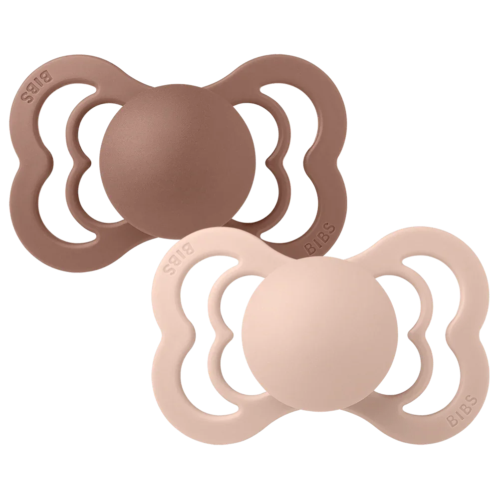 BIBS Supreme silicone Str.2 - Woodchuck/Blush