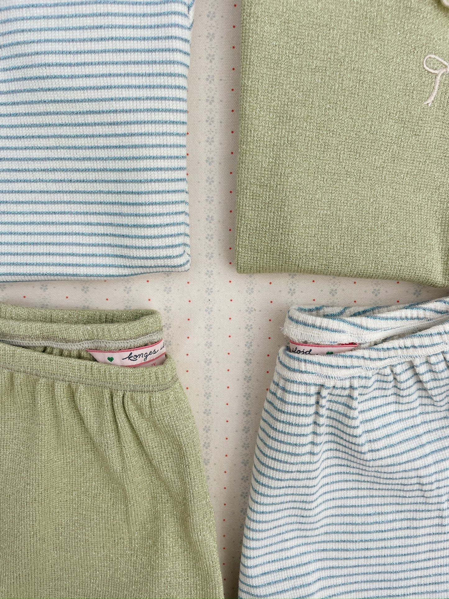 Konges Sløjd ROLI T-SHIRT & SHORTS SÆT - SLEET STRIPE