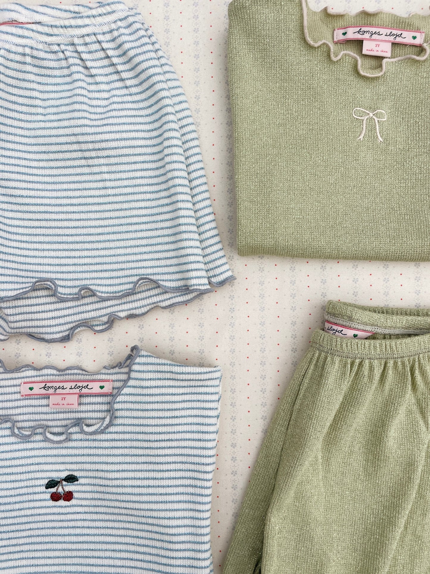 Konges Sløjd ROLI T-SHIRT & SHORTS SÆT - SLEET STRIPE