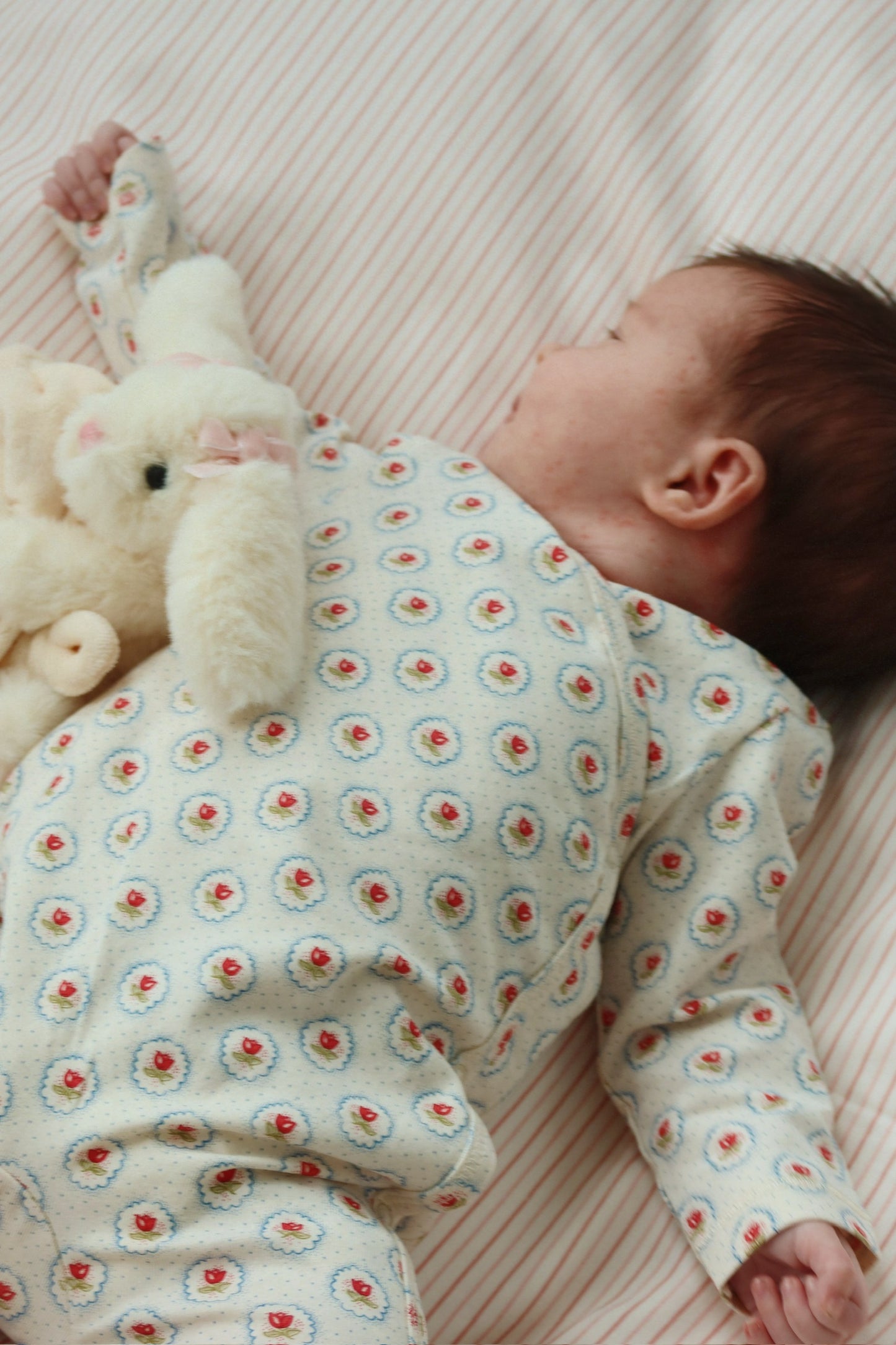 Konges Sløjd Baby Sengetøj - Stripie Petite Rose