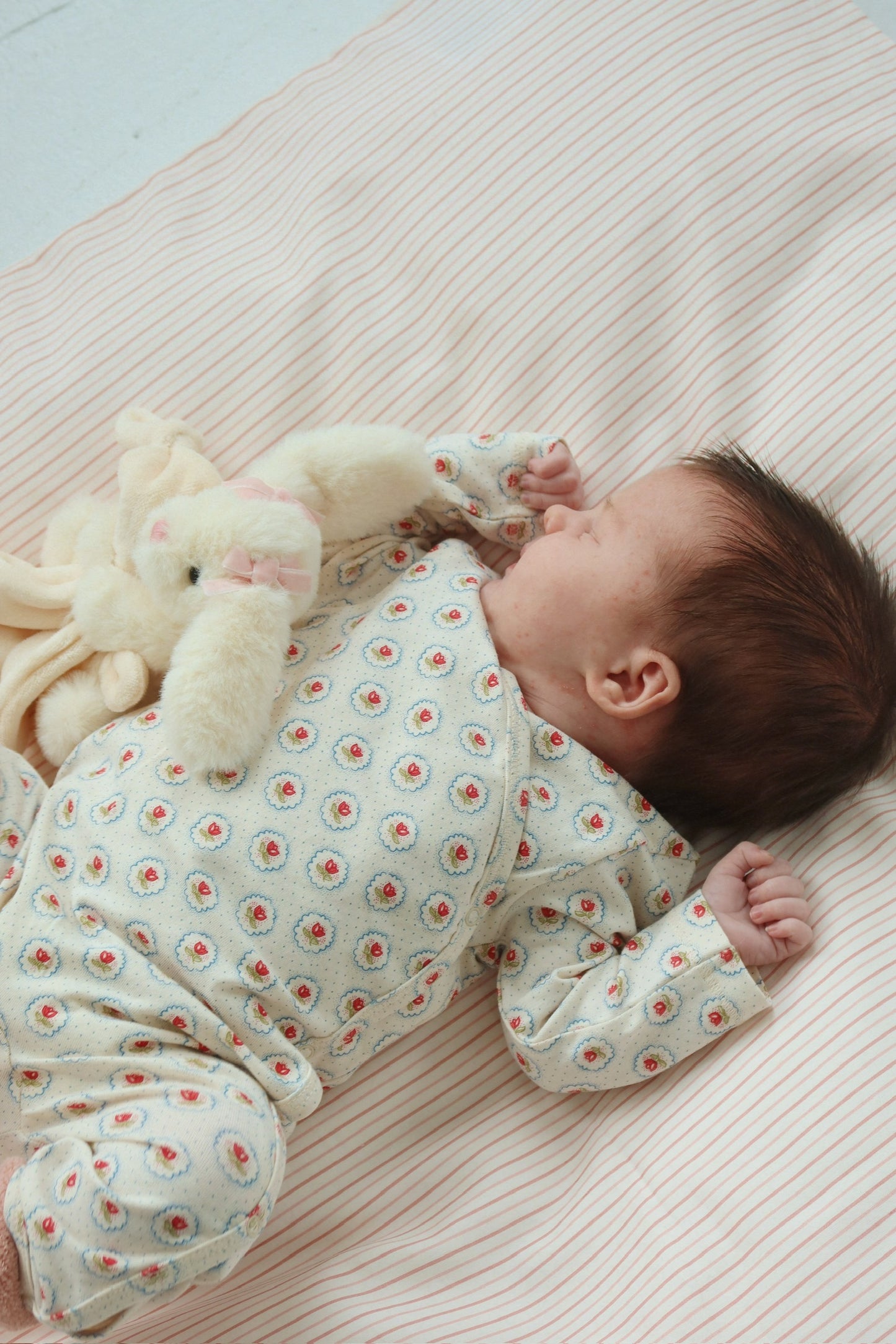 Konges Sløjd Baby Sengetøj - Stripie Petite Rose