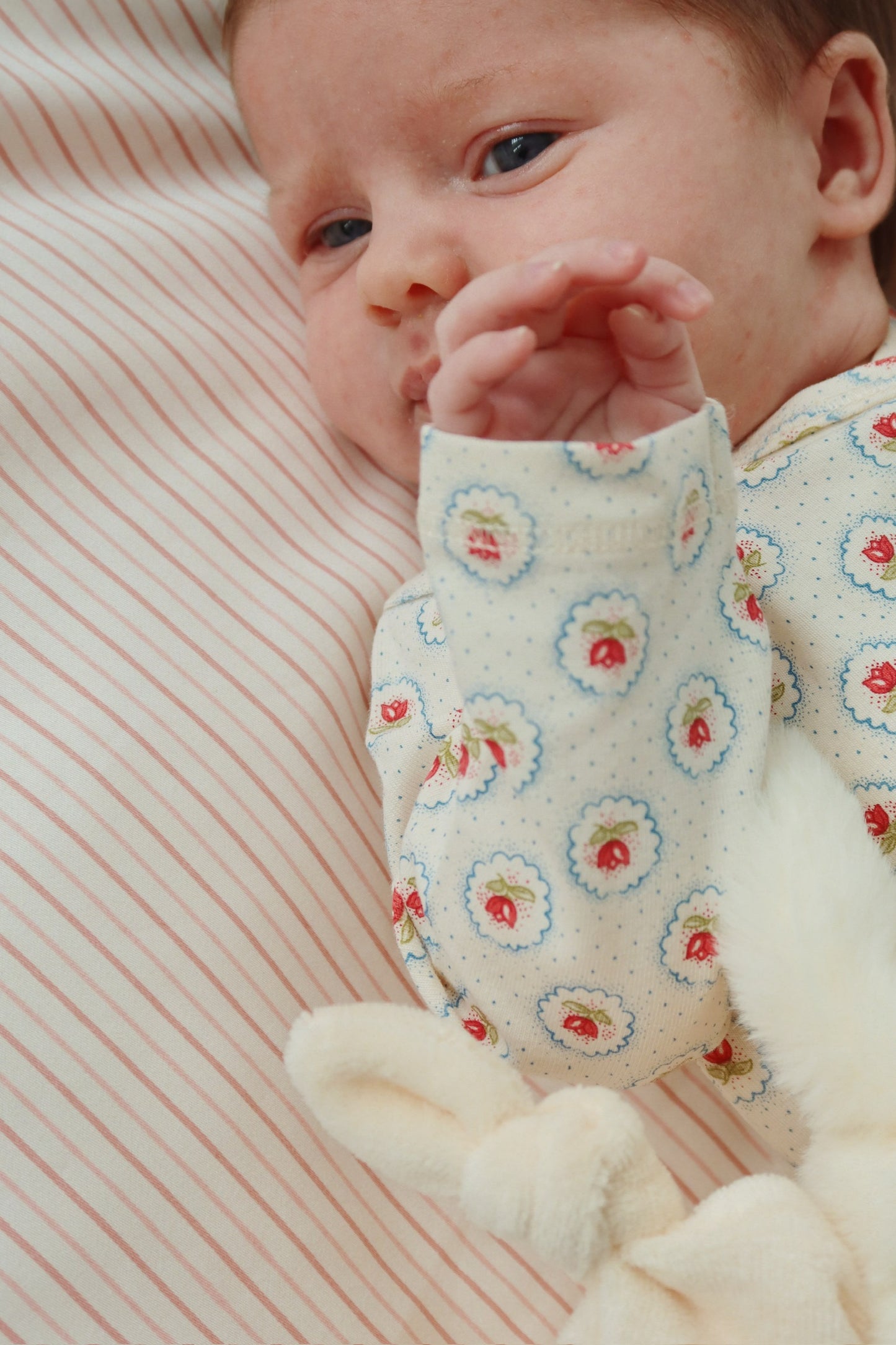 Konges Sløjd Baby Sengetøj - Stripie Petite Rose