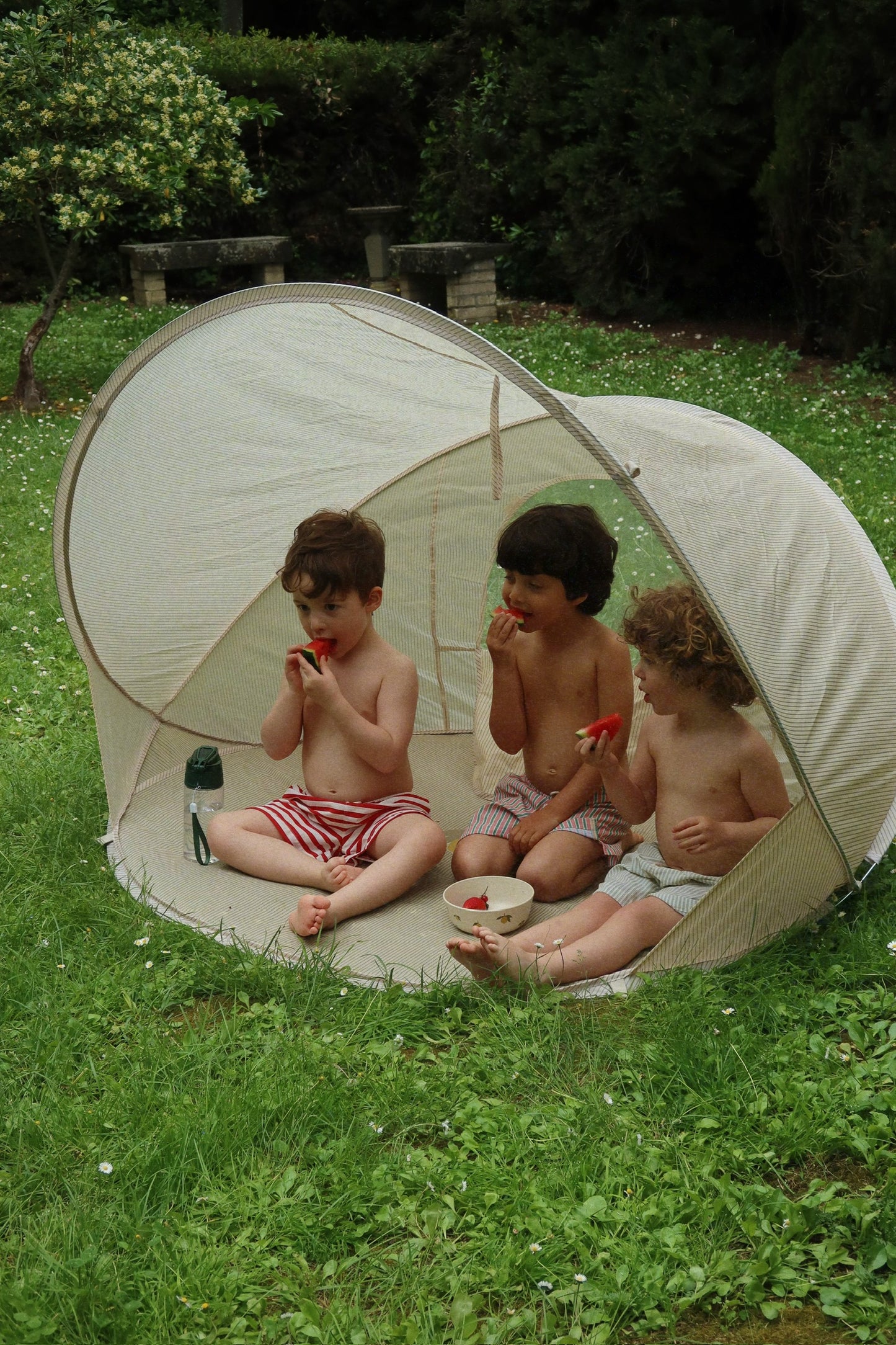 Konges Sløjd MINI BEACH POP UP TELT UV 50 - TEA STRIPE