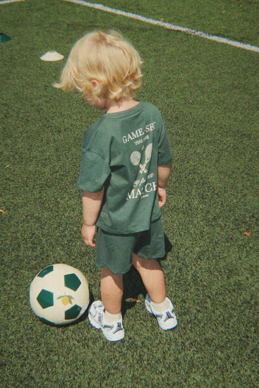 Konges Sløjd  FAMO T-SHIRT & SHORTS SÆT - CILANTRO