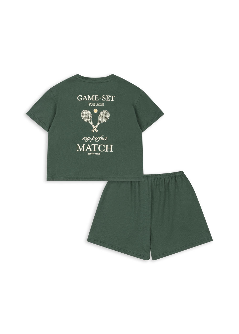 Konges Sløjd  FAMO T-SHIRT & SHORTS SÆT - CILANTRO