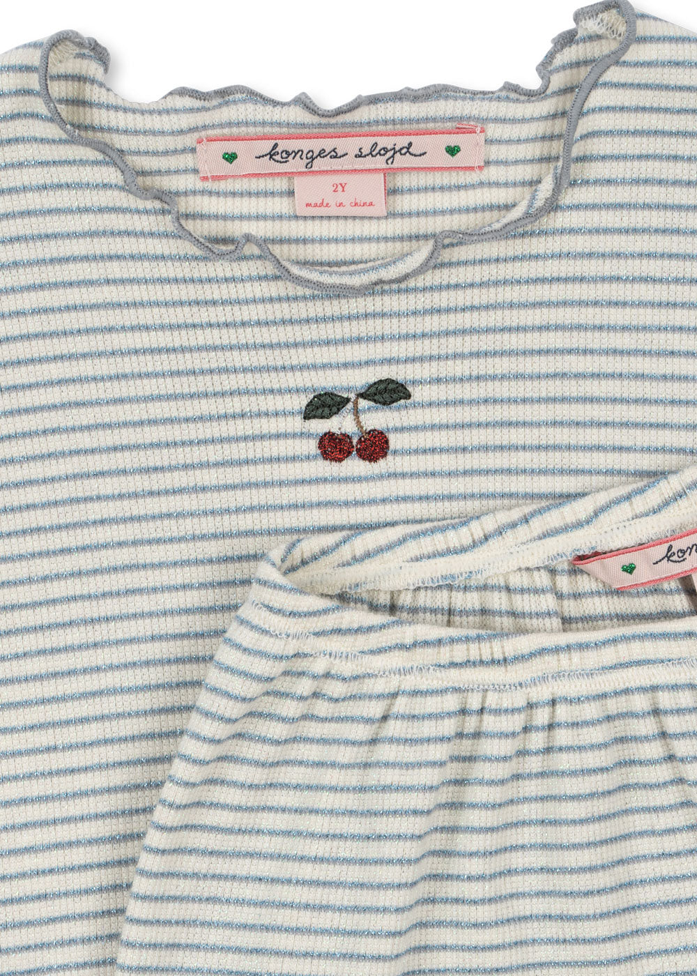 Konges Sløjd ROLI T-SHIRT & SHORTS SÆT - SLEET STRIPE