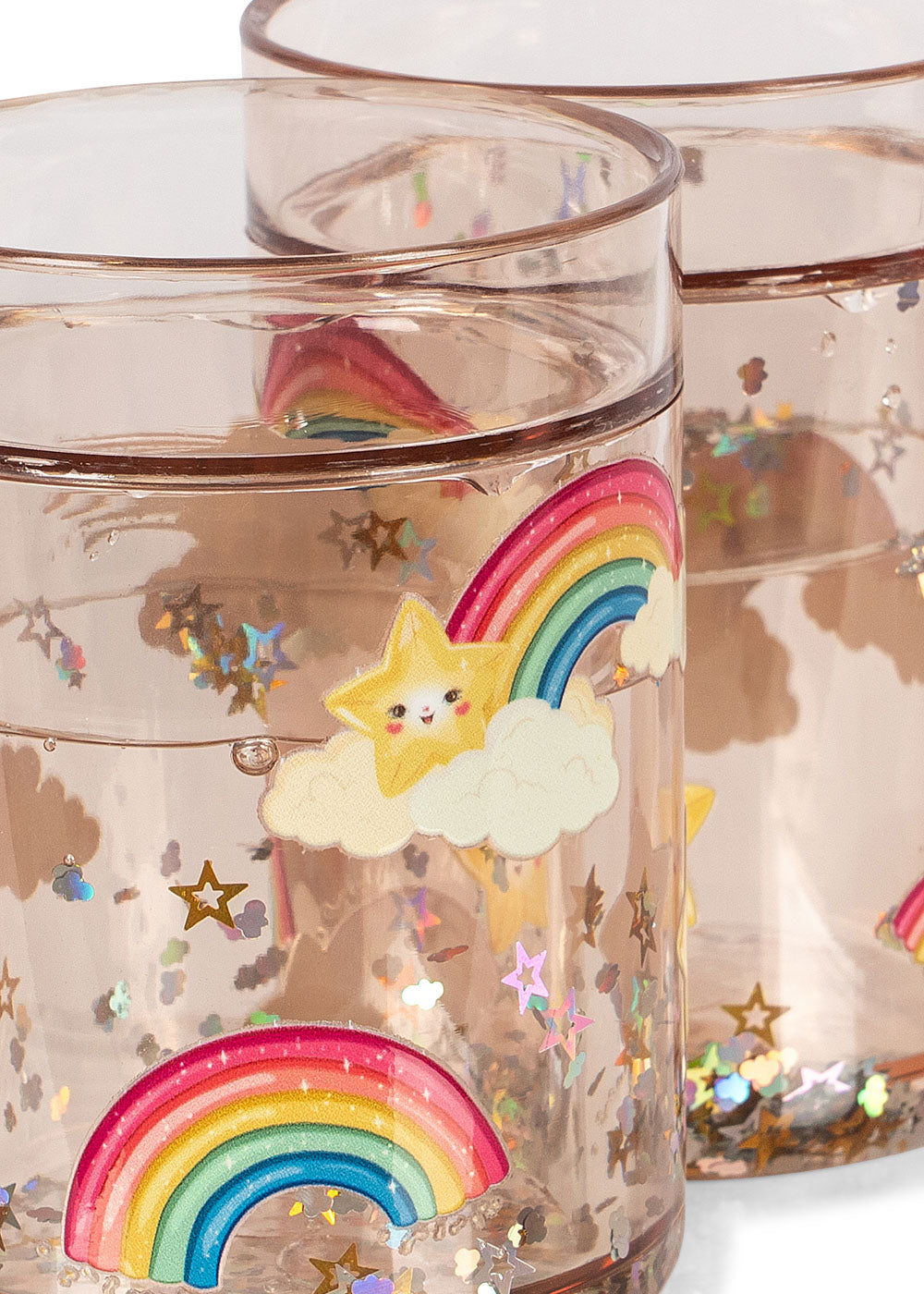 Konges Sløjd 2 PAK GLITTER KOP - RAINBOW