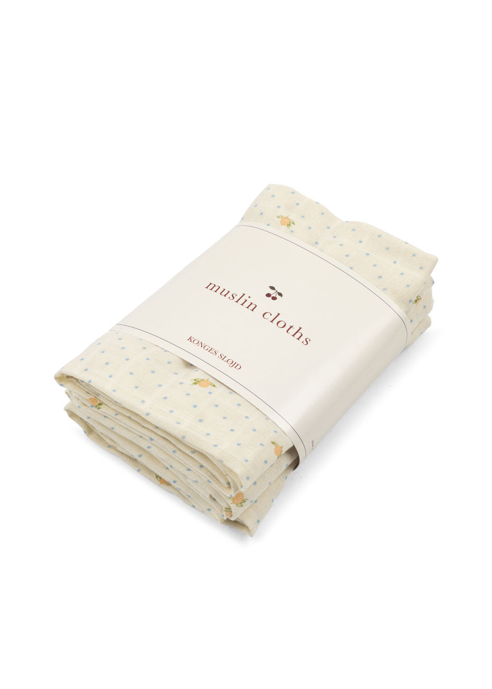 Konges Sløjd 3 PAK MUSLIN STOFBLEER - LEMON DOT