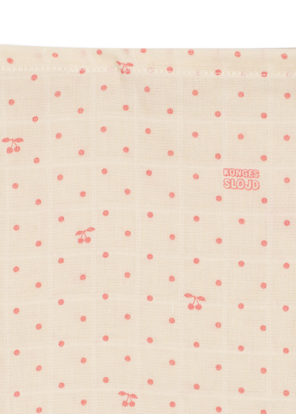 Konges Sløjd 3 PAK MUSLIN STOFBLEER - CHERRY DOT