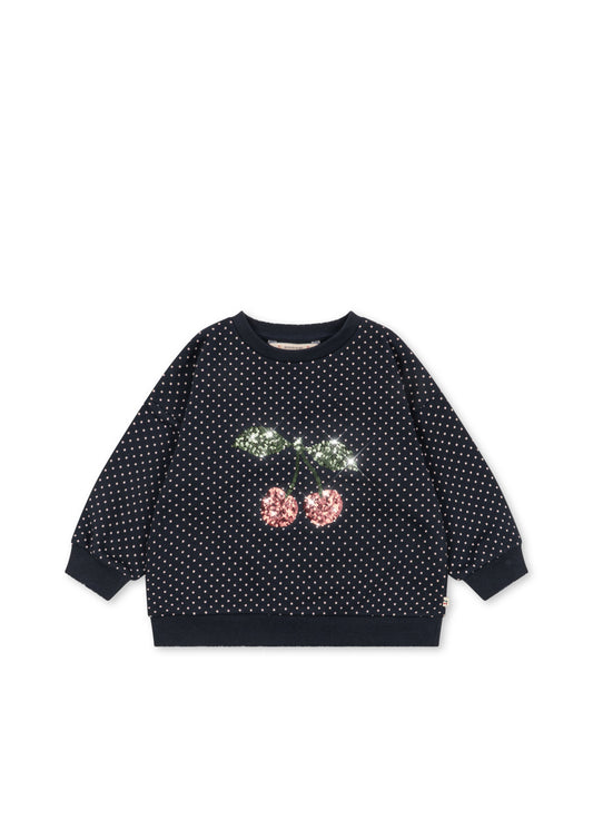 Konges Sløjd LOU DOT SEQUIN SWEATSHIRT - DOT TOUT PETITE