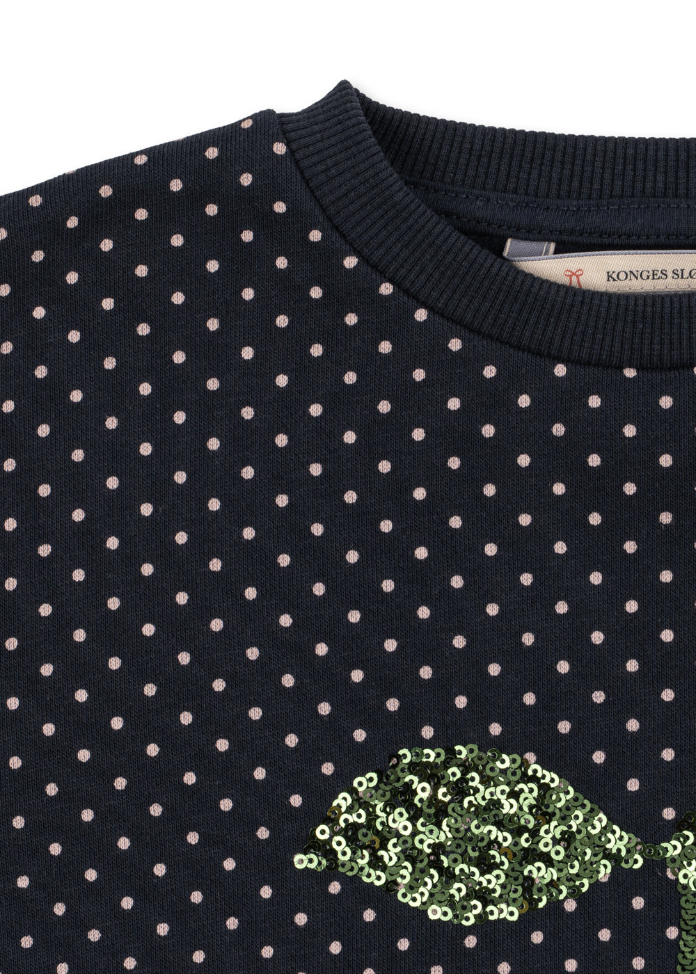 Konges Sløjd LOU DOT SEQUIN SWEATSHIRT - DOT TOUT PETITE