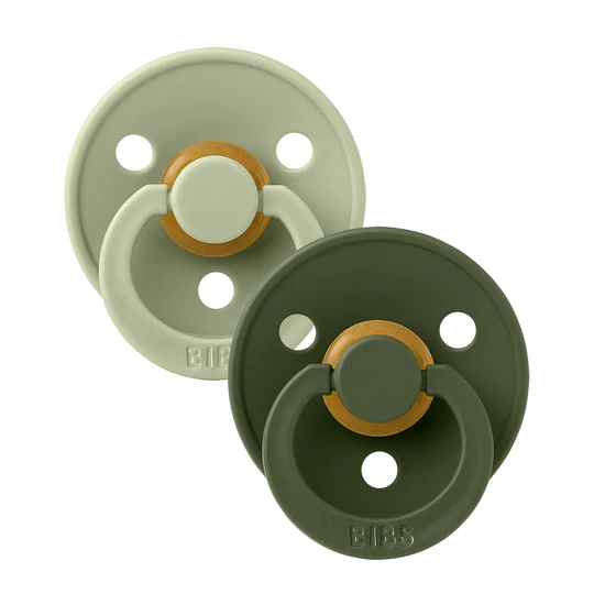 Bibs colour 2 pak size 1 - Sage/Hunter Green