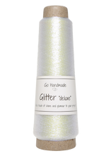 Indlæs billede til gallerivisning Go Handmade Glitter Deluxe 30g - 1800 m - White
