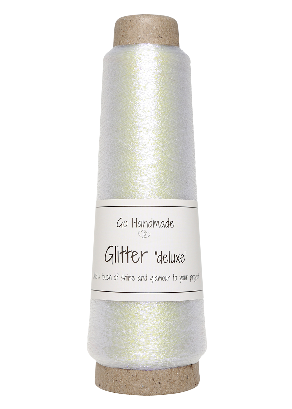 Go Handmade Glitter Deluxe 30 g - 1800 m - Weiß
