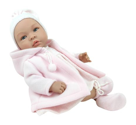 Asi Leonora Dukke 46 cm Pink Duffel Coat