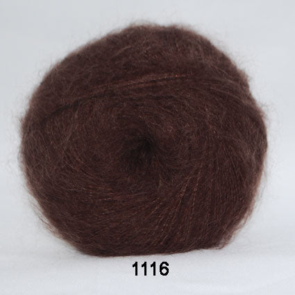 Hjerte Silk Kidmohair - Brun