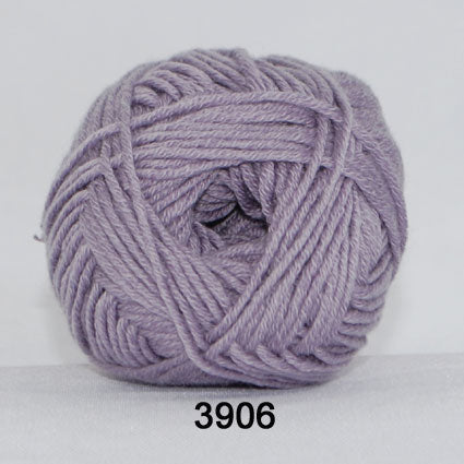 Hjerte Merino Cotton - Lyslilla