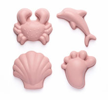 Indlæs billede til gallerivisning Scrunch moulds 4 stk. rosa - Strand og vand
