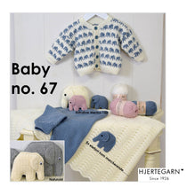 Indlæs billede til gallerivisning Hjerte Babyhæfte nr. 67 Elefanter - str. 0-24 mdr.
