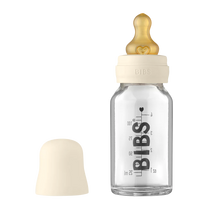 Indlæs billede til gallerivisning BIBS Baby Glass Bottle Complete Set Latex 110ml - Ivory
