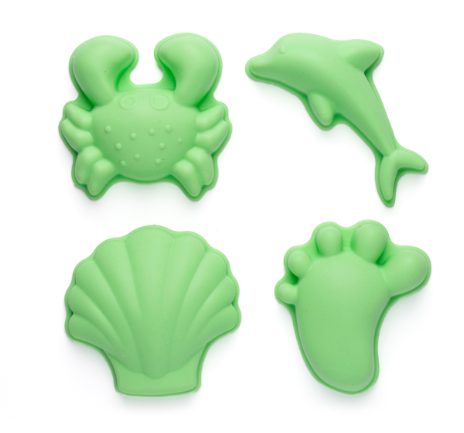 Scrunch moulds 4 stk. Mint - Strand og vand