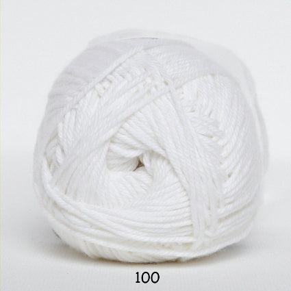 Hjerte Cotton 8 Anti pilling - Hvid