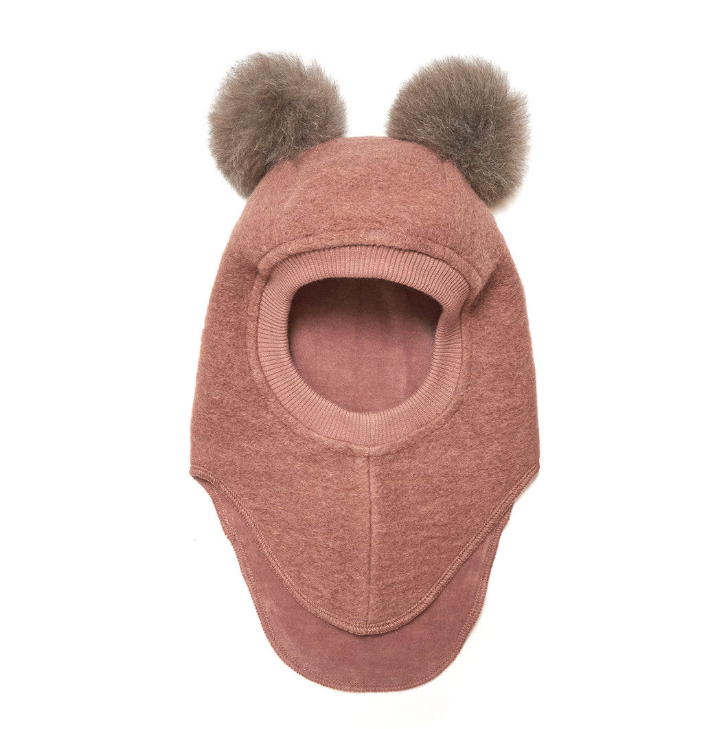 HUTTEliHUT BIG BEAR Mütze mit Halsschal aus Wolle - Heather/Grey