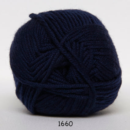 Herz-Merino-Baumwolle - Marineblau