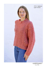Indlæs billede til gallerivisning Hjerte Barbara opskrift Bluse med mønster - Str.S-XXXL
