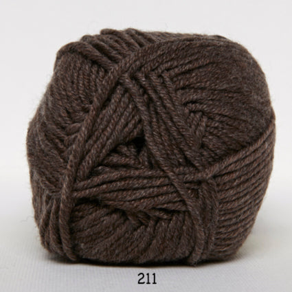 Hjerte Merino Cotton - Brun