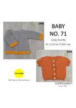 Indlæs billede til gallerivisning Hjerte Babyhæfte nr.71 Top-Down - Str. 0-24 mdr.
