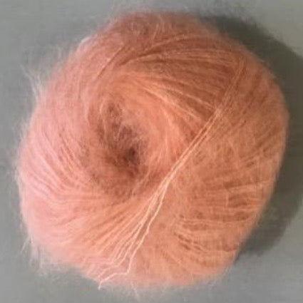 Hjerte Silk Kidmohair - Laksefarvet