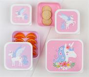 Indlæs billede til gallerivisning Little Lovely Company Lunch og snack box - Unicorn
